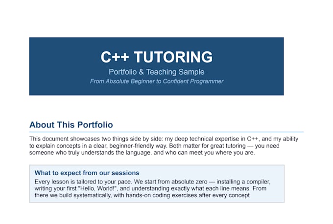 teach cpp programming to absolute beginners